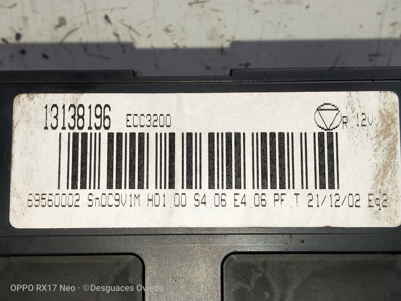 Recambio de mando calefaccion / aire acondicionado para opel vectra c berlina club referencia OEM IAM 13138196ECC3200 69560002 