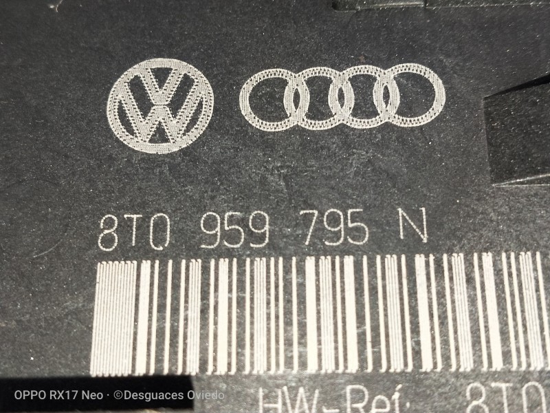Recambio de modulo electronico para audi a4 ber. (b8) 2.0 16v tdi referencia OEM IAM 8T0959795N TRASERO DERECHO