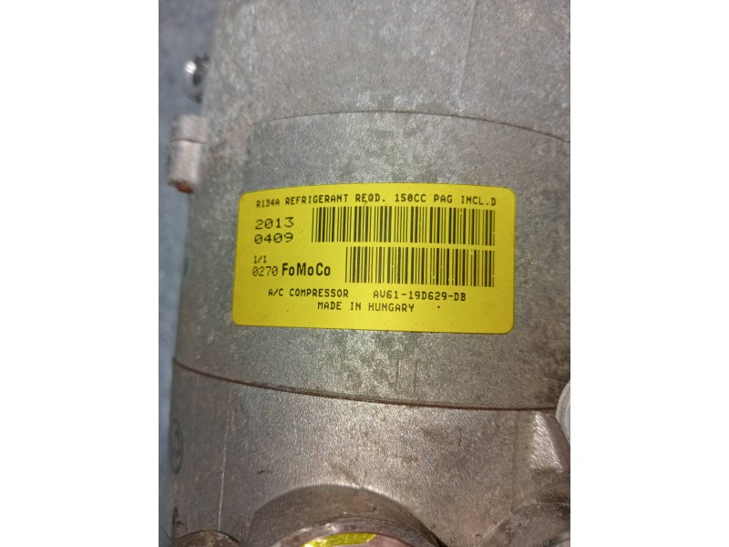 Recambio de compresor aire acondicionado para land rover evoque dynamic referencia OEM IAM AV6119D629DB  