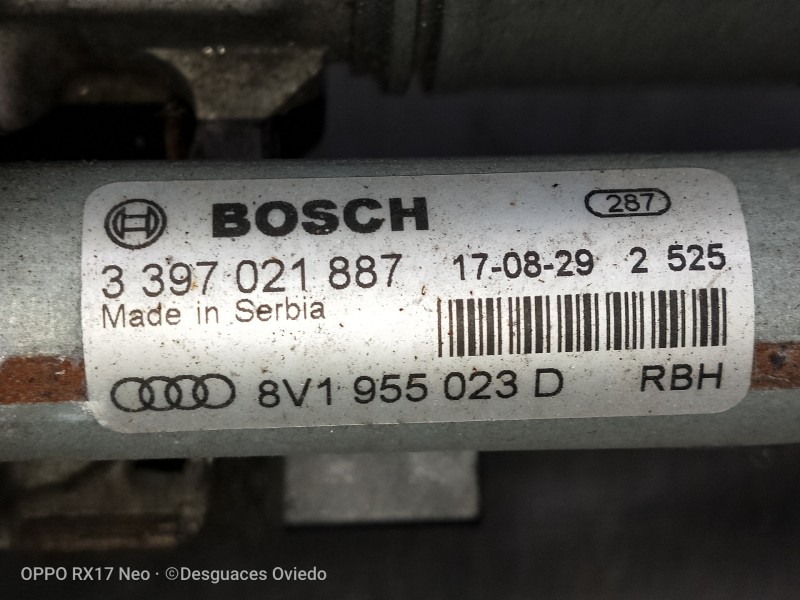 Recambio de motor limpia delantero para audi a3 (8vk) basic referencia OEM IAM 3397021887 8V1955023D 