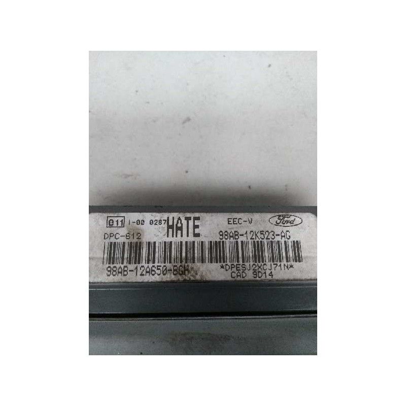 Recambio de centralita motor uce para ford focus berlina (cak) 1.8 tddi turbodiesel cat referencia OEM IAM 98AB12A650BGH HATE  Recambio de centralita motor uce para ford focus berlina (cak) 1.8 tddi turbodiesel cat referencia OEM IAM 98AB12A650BGH HATE
