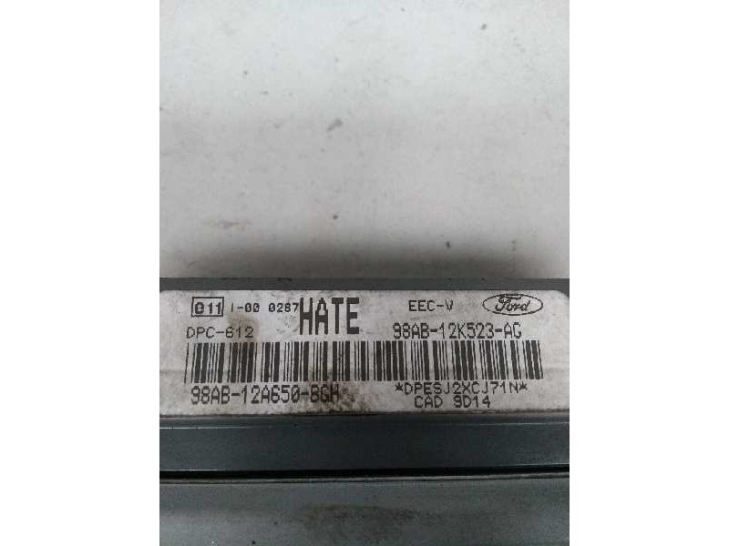 Recambio de centralita motor uce para ford focus berlina (cak) 1.8 tddi turbodiesel cat referencia OEM IAM 98AB12A650BGH HATE  Recambio de centralita motor uce para ford focus berlina (cak) 1.8 tddi turbodiesel cat referencia OEM IAM 98AB12A650BGH HATE