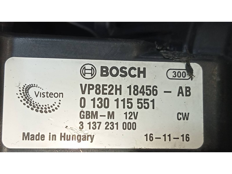 Recambio de motor calefaccion para ford fiesta (ccn) 1.25 16v cat referencia OEM IAM 0130115551 VP8E2H18456AB 