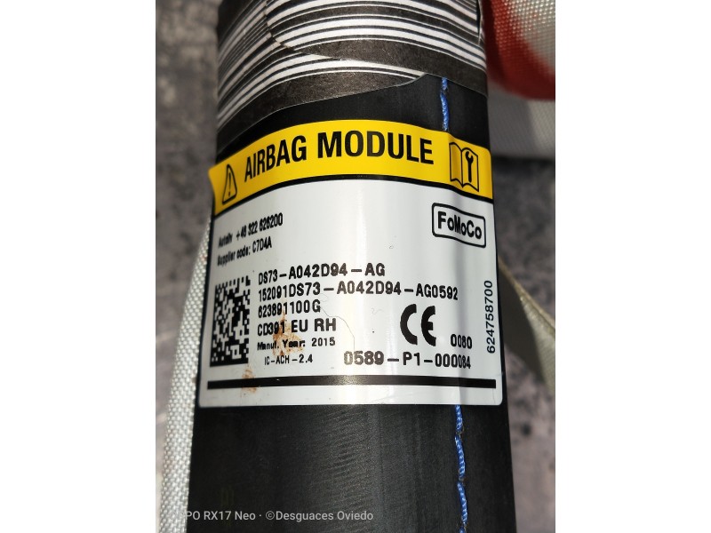 Recambio de airbag cortina delantero derecho para ford mondeo lim. 1.5 ecoboost cat referencia OEM IAM DS73A042D94AG 152091DS73 