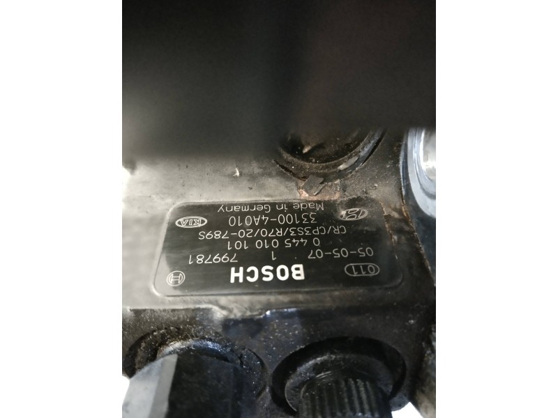 Recambio de bomba inyeccion para kia sorento 2.5 crdi ex referencia OEM IAM 0445010101 CP3S3R7020789S 799781 33100 4A010