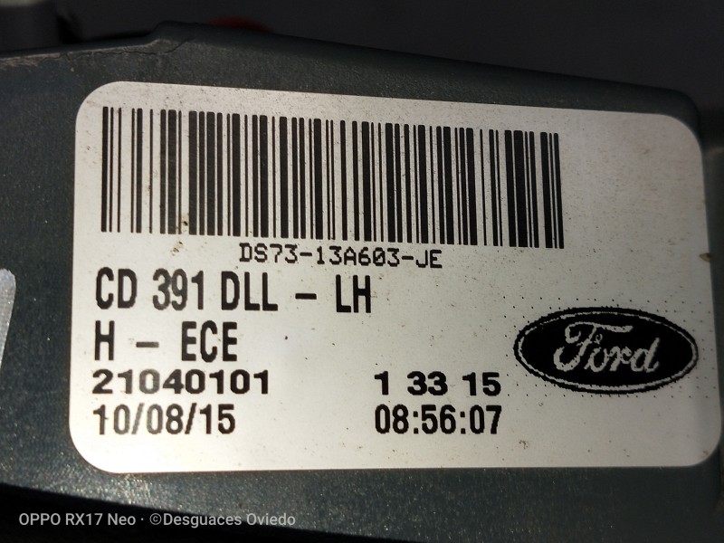 Recambio de piloto trasero izquierdo interior para ford mondeo lim. 1.5 ecoboost cat referencia OEM IAM CD391DLLLH 21040101 1331