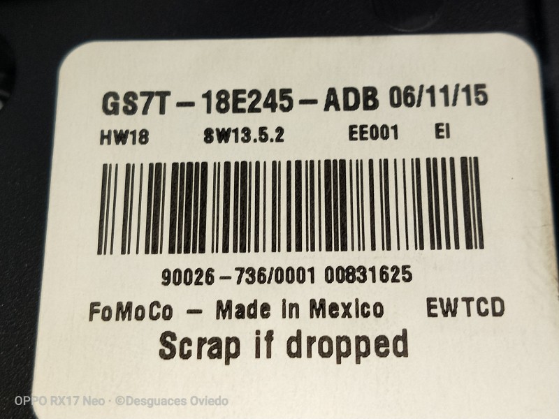 Recambio de mando calefaccion / aire acondicionado para ford mondeo lim. 1.5 ecoboost cat referencia OEM IAM GS7T18E245ADB  