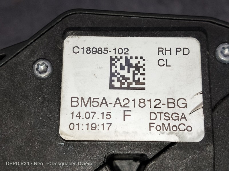 Recambio de motor cierre centralizado delantero derecho para ford mondeo lim. 1.5 ecoboost cat referencia OEM IAM BM5AA21812BG  