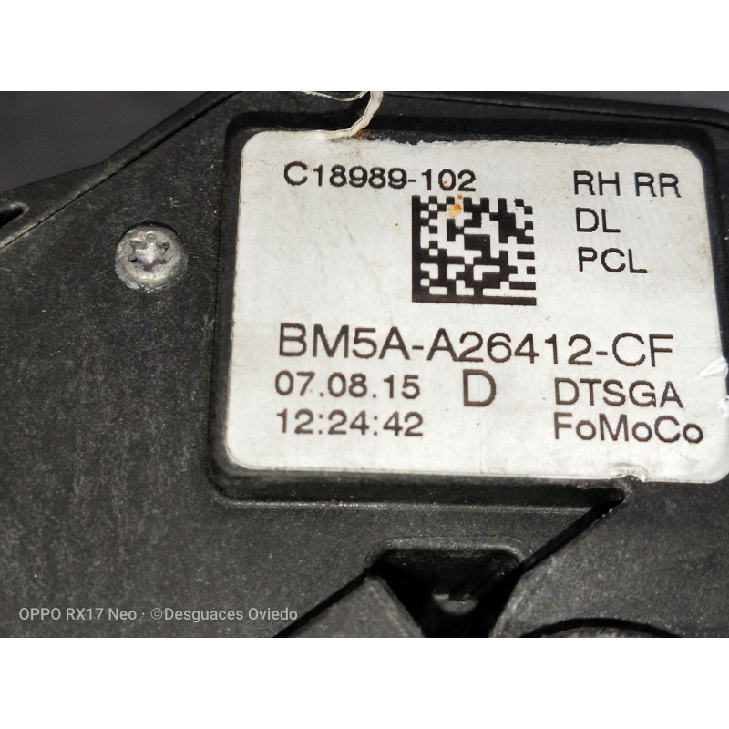 Recambio de motor cierre centralizado trasero derecho para ford mondeo lim. 1.5 ecoboost cat referencia OEM IAM BM5AA26412CF  5P