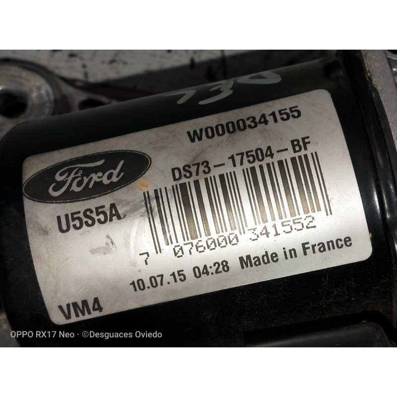 Recambio de motor limpia delantero para ford mondeo lim. 1.5 ecoboost cat referencia OEM IAM W000034155 DS7317504BF DERECHO