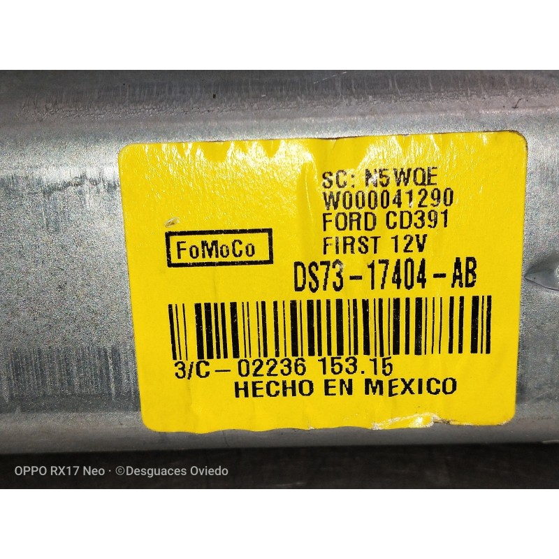 Recambio de motor limpia trasero para ford mondeo lim. 1.5 ecoboost cat referencia OEM IAM DS7317404AB  