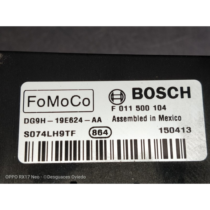 Recambio de resistencia calefaccion para ford mondeo lim. 1.5 ecoboost cat referencia OEM IAM F011500104 DG9H19E624AA S074LH9TF