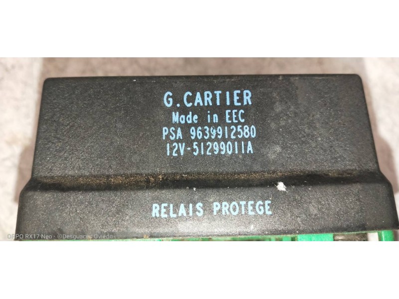 Recambio de caja precalentamiento para citroen c15 1.9 d referencia OEM IAM 9639912580  