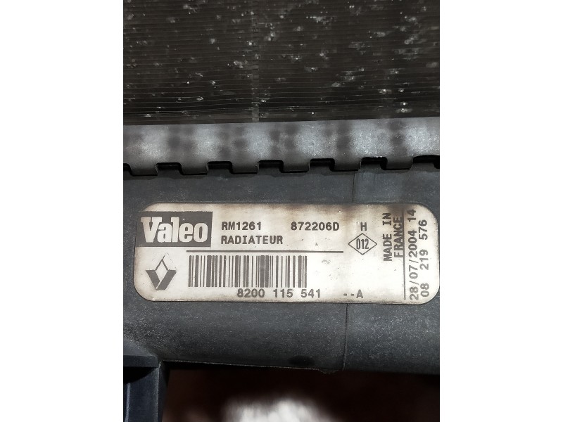 Recambio de radiador agua para renault megane ii familiar authentique referencia OEM IAM 8200115541  