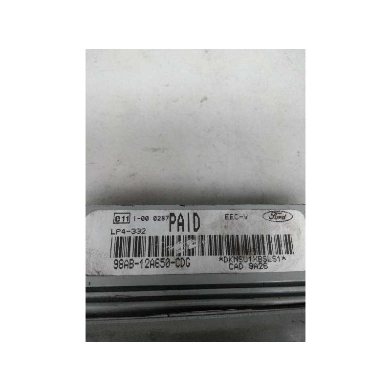 Recambio de centralita motor uce para ford focus berlina (cak) 1.6 16v cat referencia OEM IAM 98AB12A650CDG PAID 