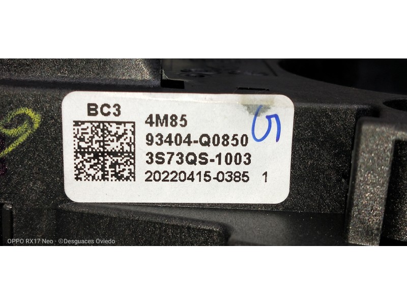 Recambio de mando luces para hyundai i20 klass referencia OEM IAM 93404Q0850 3S73QS1003 202204150385