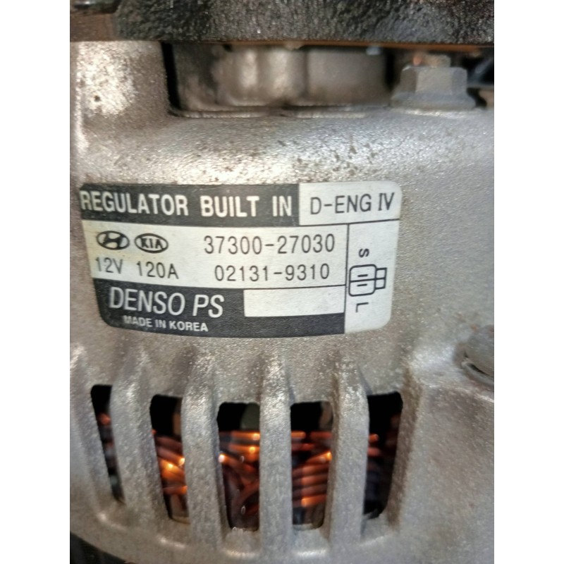 Recambio de alternador para kia sportage ex referencia OEM IAM 3730027030  