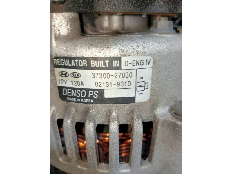 Recambio de alternador para kia sportage ex referencia OEM IAM 3730027030  