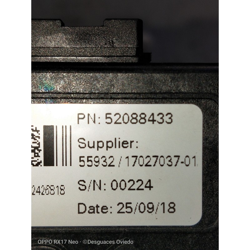 Recambio de conmutador de arranque para jeep compass ii 1.4 m-air cat referencia OEM IAM 52088433 559321702703701 ANTIRROBO