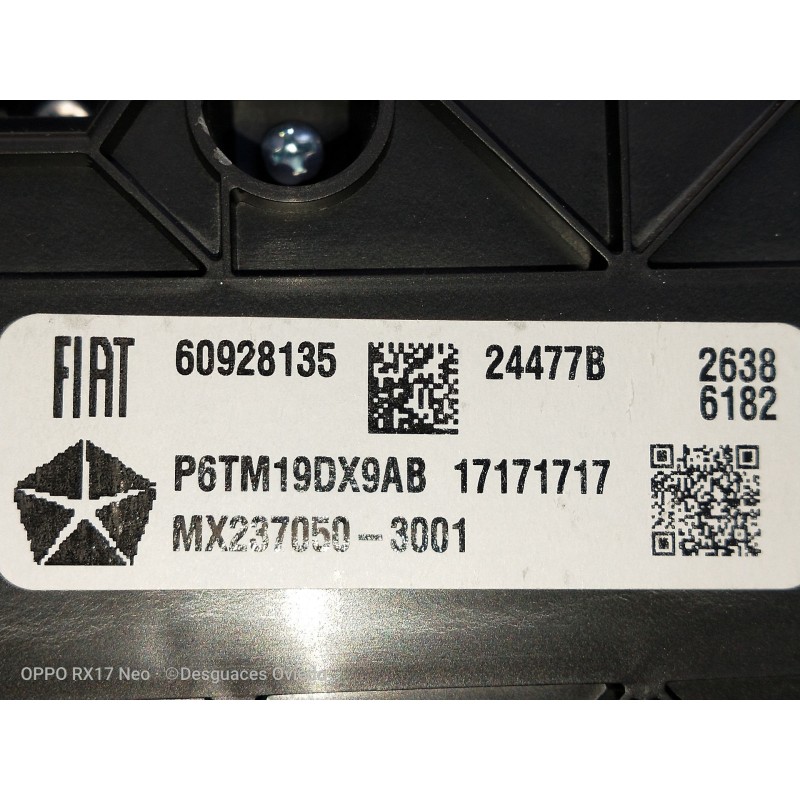 Recambio de mando calefaccion / aire acondicionado para jeep compass ii 1.4 m-air cat referencia OEM IAM 60928135 P6TM19DX9AB MX