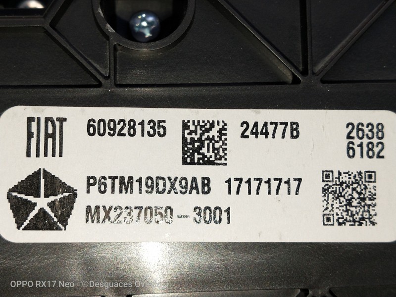 Recambio de mando calefaccion / aire acondicionado para jeep compass ii 1.4 m-air cat referencia OEM IAM 60928135 P6TM19DX9AB MX