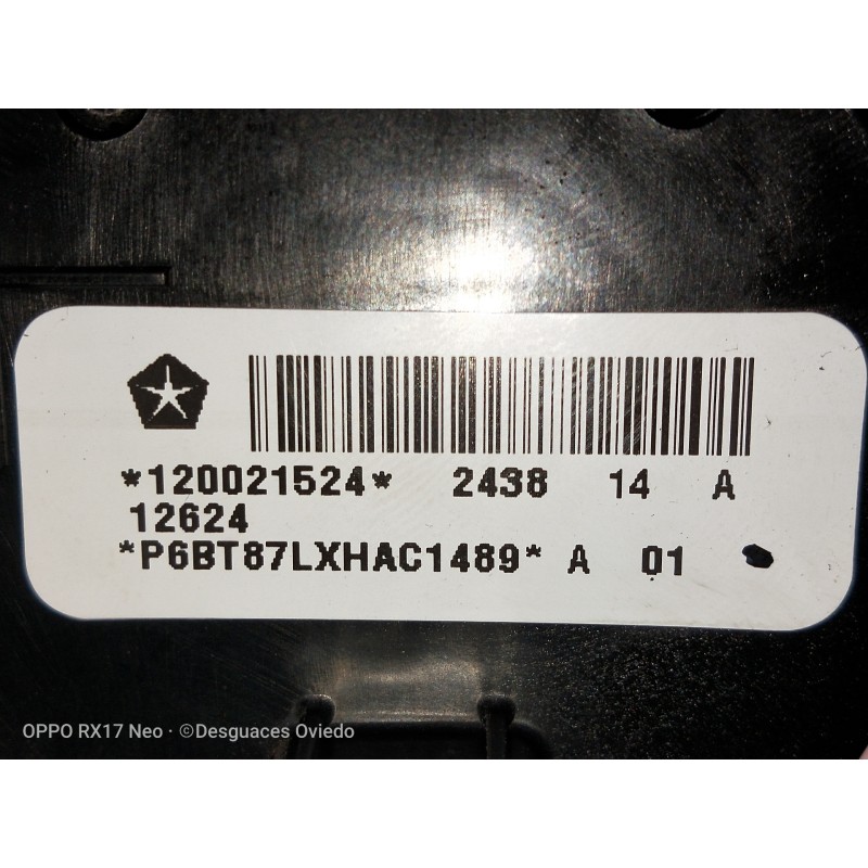 Recambio de mando luces para jeep compass ii 1.4 m-air cat referencia OEM IAM P6BT87LXHAC1489 120021524 INTERRUPTOR