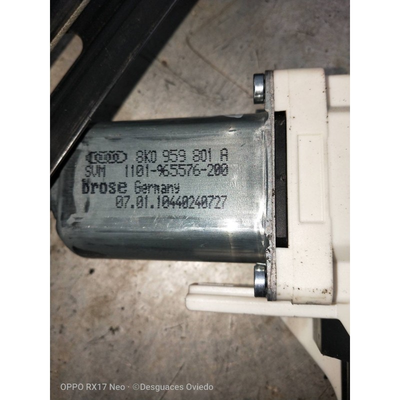Recambio de elevalunas delantero izquierdo para audi a5 sportback (8t) 2.0 tdi (140kw) referencia OEM IAM   