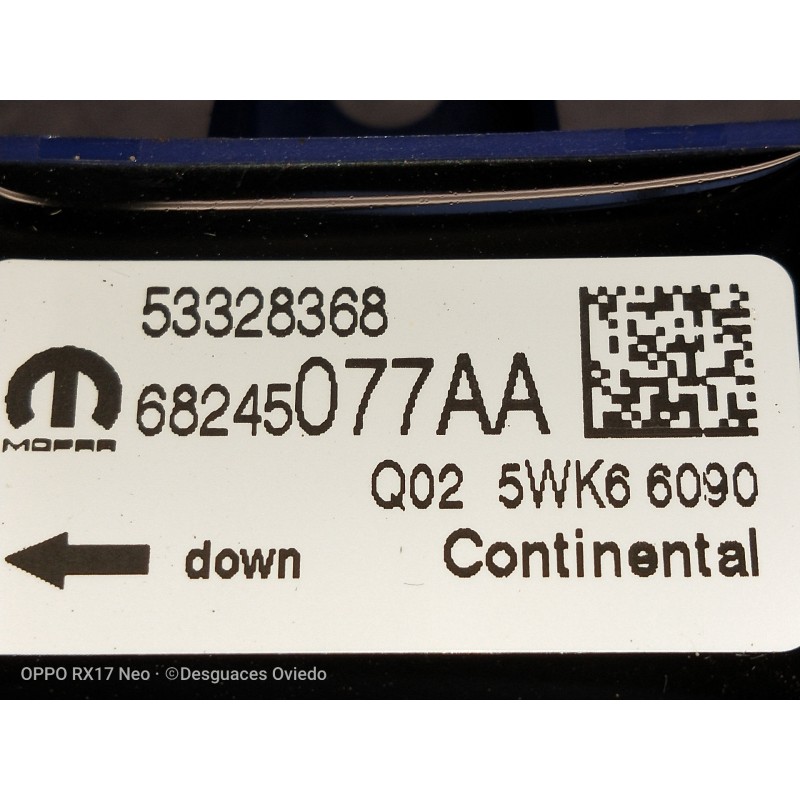 Recambio de sensor para jeep compass ii 1.4 m-air cat referencia OEM IAM 53328368 68245077AA 5WK66090