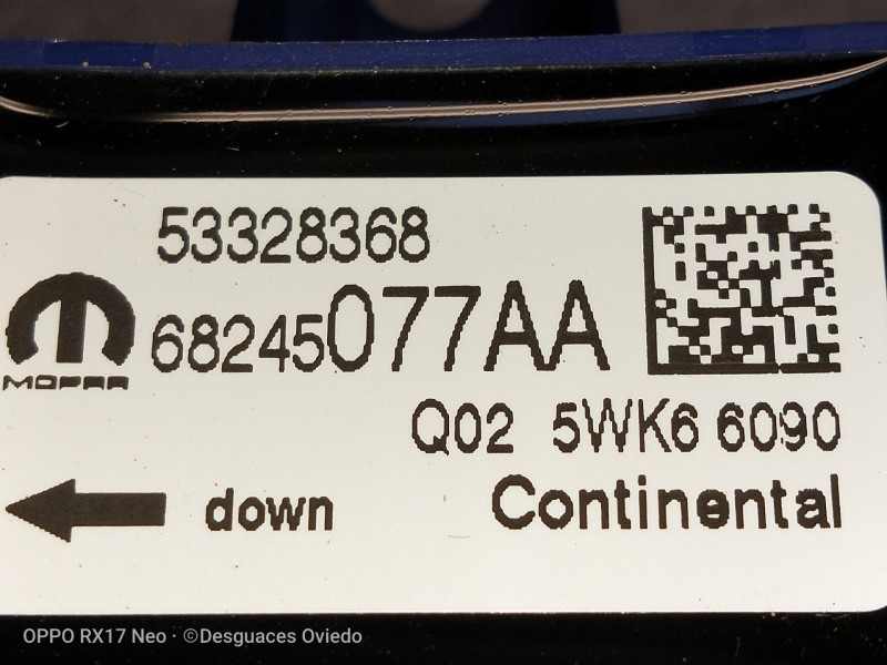 Recambio de sensor para jeep compass ii 1.4 m-air cat referencia OEM IAM 53328368 68245077AA 5WK66090