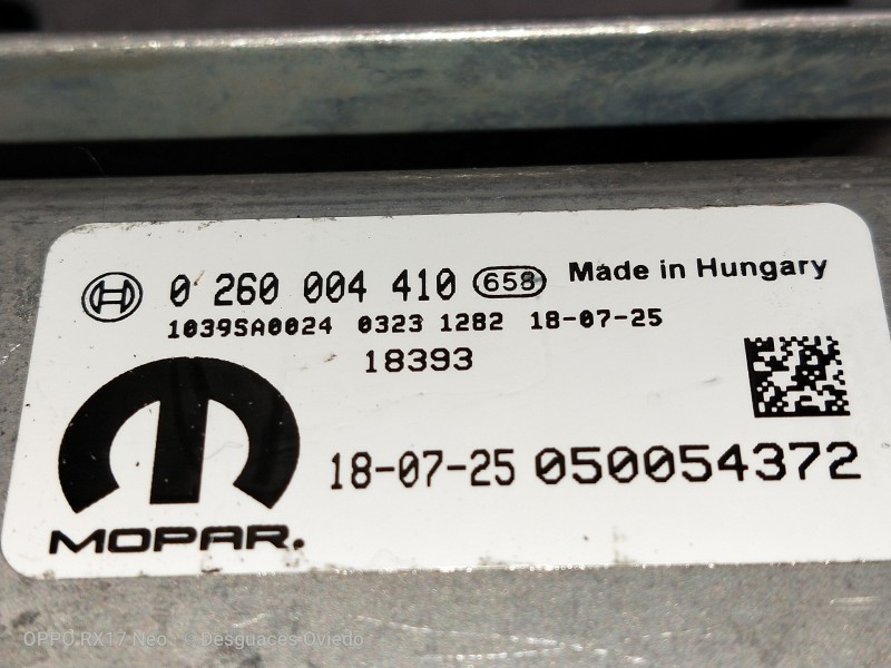 Recambio de centralita cambio automatico para jeep compass ii 1.4 m-air cat referencia OEM IAM 0260004410 1039SA0024 050054372