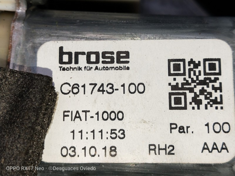 Recambio de elevalunas delantero derecho para jeep compass ii 1.4 m-air cat referencia OEM IAM C61743100  5P