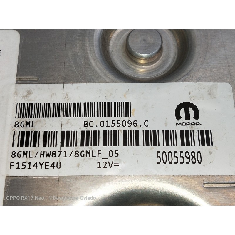 Recambio de centralita motor uce para jeep compass ii 1.4 m-air cat referencia OEM IAM BC0155096C F1514YE4U 50055980