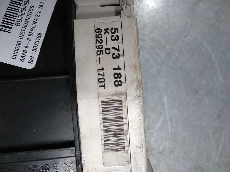 Recambio de cuadro instrumentos para saab 9-3 berlina 2.2 16v tid cat referencia OEM IAM 5373188 69295170 KD