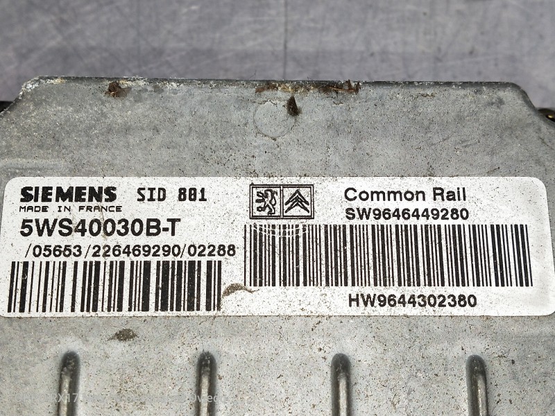 Recambio de centralita motor uce para peugeot 307 break / sw (s1) break xr referencia OEM IAM 5WS40030BT SW9646449280 HW96443023