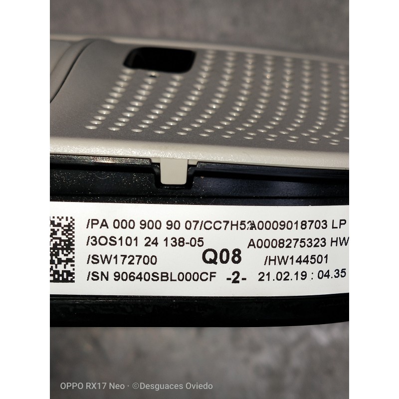 Recambio de luz interior para mercedes clase glc (w253) glc 220 d 4matic referencia OEM IAM 0009009007 3OS1012413805 A0008275323