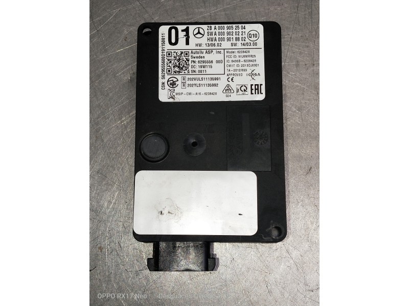 Recambio de modulo electronico para mercedes clase glc (w253) glc 220 d 4matic referencia OEM IAM A0009052504 A0009050221 A00090