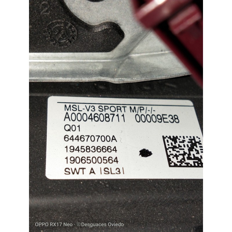 Recambio de volante para mercedes clase glc (w253) glc 220 d 4matic referencia OEM IAM A0004608711 00009E38 644670700A