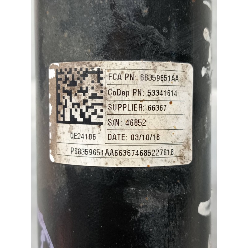 Recambio de amortiguador trasero izquierdo para jeep compass ii 1.4 m-air cat referencia OEM IAM 68359651AA  