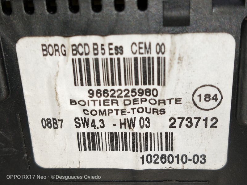 Recambio de pantalla multifuncion para citroen c4 coupe collection referencia OEM IAM 9662225980 102601003 