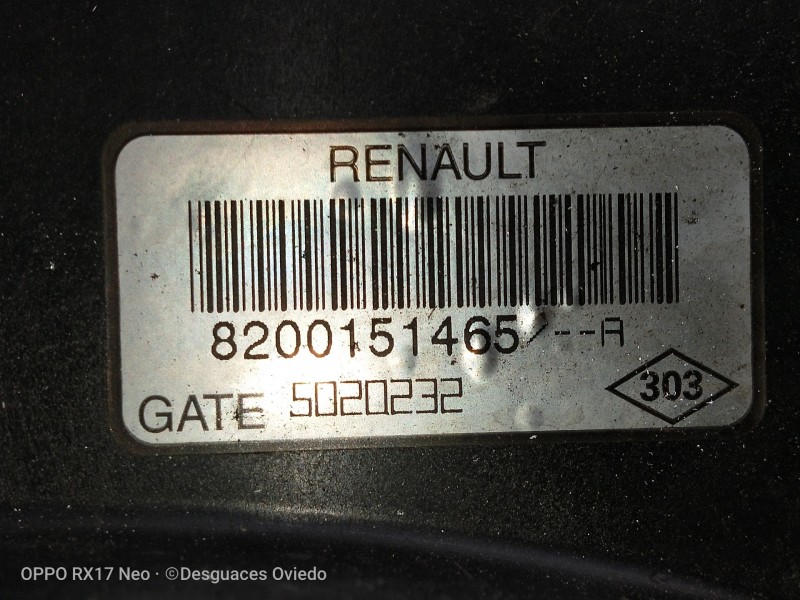 Recambio de electroventilador para renault scenic ii confort dynamique referencia OEM IAM 8200151465R 5020232 