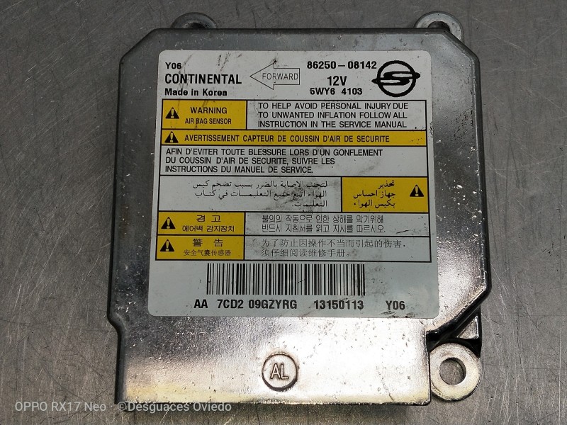 Recambio de kit airbag para ssangyong rexton w limited 4wd referencia OEM IAM 8625008142 5WY64103 