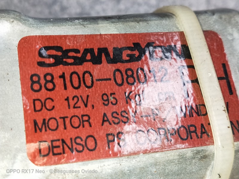 Recambio de elevalunas delantero derecho para ssangyong rexton w limited 4wd referencia OEM IAM 8810008012  5P