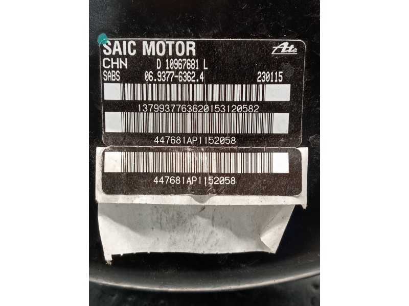 Recambio de servofreno para mg rover mg zs 1.5 vti referencia OEM IAM 06937763624 10967681 