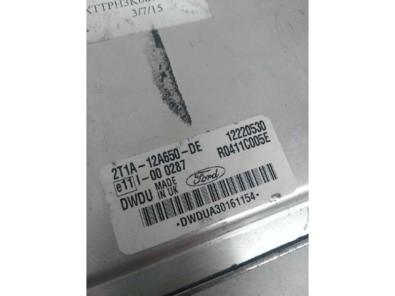 Recambio de centralita motor uce para ford transit connect (tc7) 1.8 tddi turbodiesel cat referencia OEM IAM R0411C005E 2T1A12A6 Recambio de centralita motor uce para ford transit connect (tc7) 1.8 tddi turbodiesel cat referencia OEM IAM R0411C005E 2T1A12A6