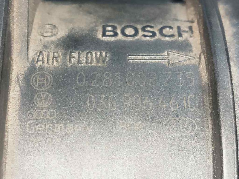 Recambio de caudalimetro para seat exeo st (3r5)(2009>) 2.0 tdi referencia OEM IAM 0281002735 03G906461C BOSCH