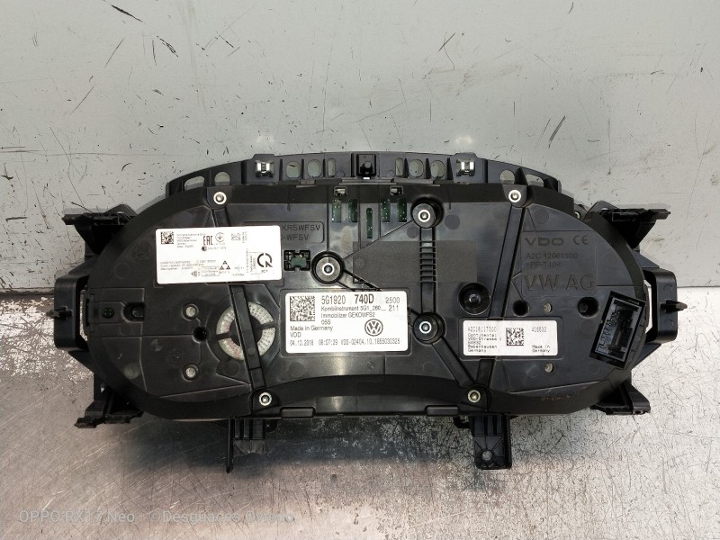 Recambio de cuadro instrumentos para volkswagen golf vii lim. bluemotion referencia OEM IAM 5G1920740D A2C16117300 