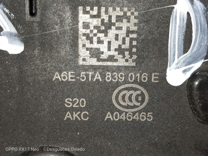 Recambio de motor cierre centralizado trasero derecho para volkswagen golf vii lim. bluemotion referencia OEM IAM A6E5TA839016E 