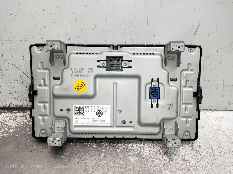 Recambio de pantalla multifuncion para volkswagen golf vii lim. bluemotion referencia OEM IAM 5G6919605A A2C15166200 