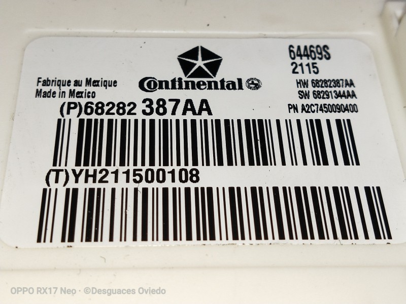 Recambio de modulo electronico para maserati ghibli diesel referencia OEM IAM 68282387AA YH211500108 64469S