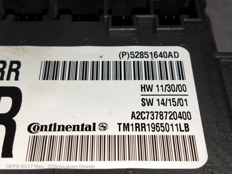 Recambio de modulo electronico para maserati ghibli diesel referencia OEM IAM A2C7378720400 TM1RR1965011LB TRAS DER